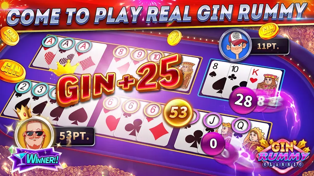 Gin Rummy Online & Offline  [МОД Бесконечные монеты] Screenshot 5