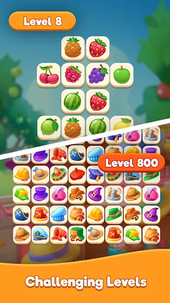 Tasty Match -  Zen Connect  [МОД Бесконечные монеты] Screenshot 5