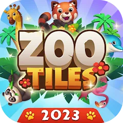 Взлом Zoo Tile - Match Puzzle Game (Зу Тайл)  [МОД Много денег] - последняя версия apk на Андроид