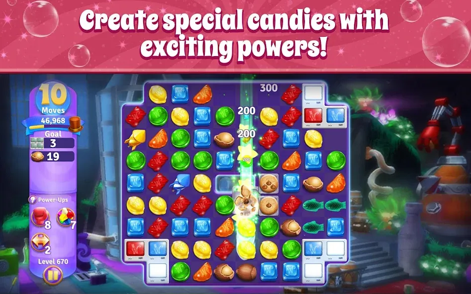 Wonka's World of Candy Match 3  [МОД Бесконечные деньги] Screenshot 4