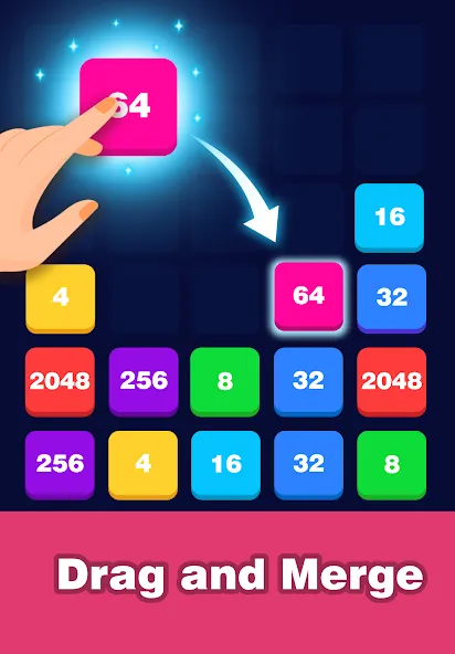 2248 Number block puzzle 2048 (Две тысячи двести сорок восемь)  [МОД Меню] Screenshot 4