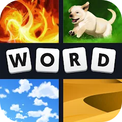 Взлом 4 Pics 1 Word (Картинки 1 Слово)  [МОД Много денег] - полная версия apk на Андроид