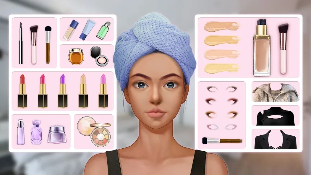 Makeup Stylist: Makeup Game (Сам сделай макияж)  [МОД Бесконечные монеты] Screenshot 1