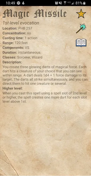 D&D Spellbook 5e  [МОД Много монет] Screenshot 4