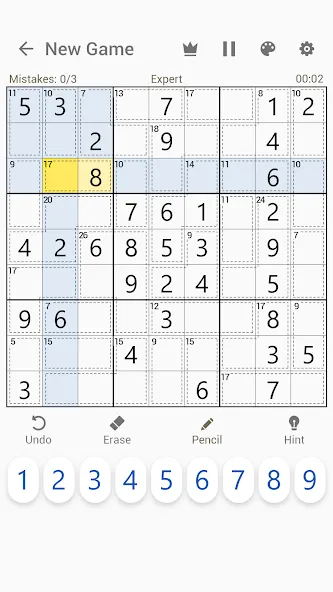 Killer Sudoku - Sudoku Puzzles  [МОД Все открыто] Screenshot 5