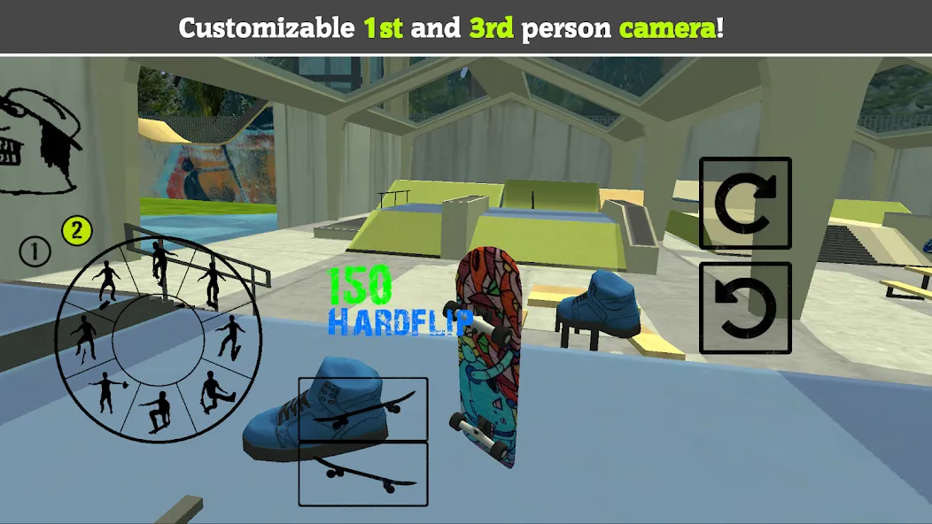 Skateboard FE3D 2 (Скейтборд 3D 2)  [МОД Unlocked] Screenshot 3