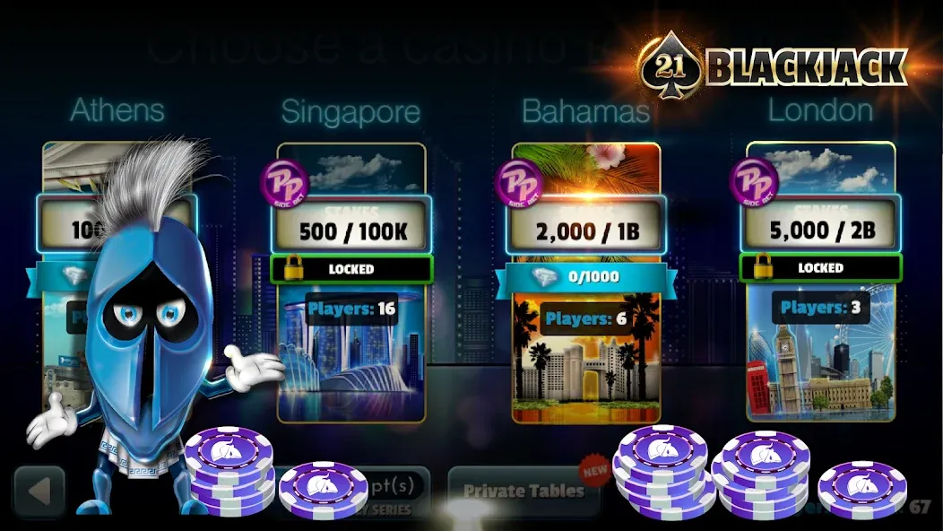 BlackJack 21 - Online Casino  [МОД Много денег] Screenshot 2