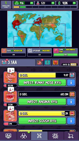 Idle Infection (Айдл Инфекшн)  [МОД Unlimited Money] Screenshot 5