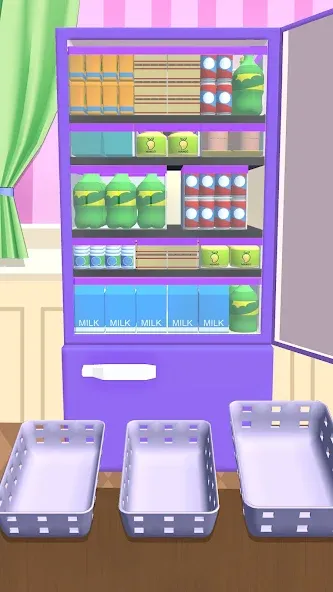 Fill Up Fridge：Organizing Game  [МОД Unlimited Money] Screenshot 5