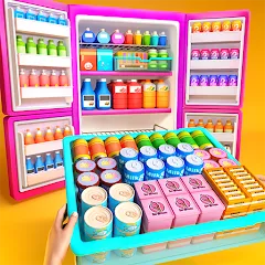 Взлом Fill Up Fridge：Organizing Game  [МОД Unlimited Money] - полная версия apk на Андроид