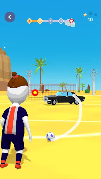 Stickman Freekick: Soccer game  [МОД Все открыто] Screenshot 4