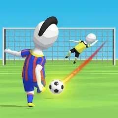 Скачать взлом Stickman Freekick: Soccer game  [МОД Все открыто] - стабильная версия apk на Андроид