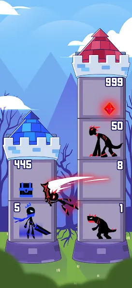 Hero Castle War: Tower Attack (Хиро Касл Вар)  [МОД Unlimited Money] Screenshot 1