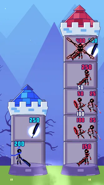 Hero Castle War: Tower Attack (Хиро Касл Вар)  [МОД Unlimited Money] Screenshot 2