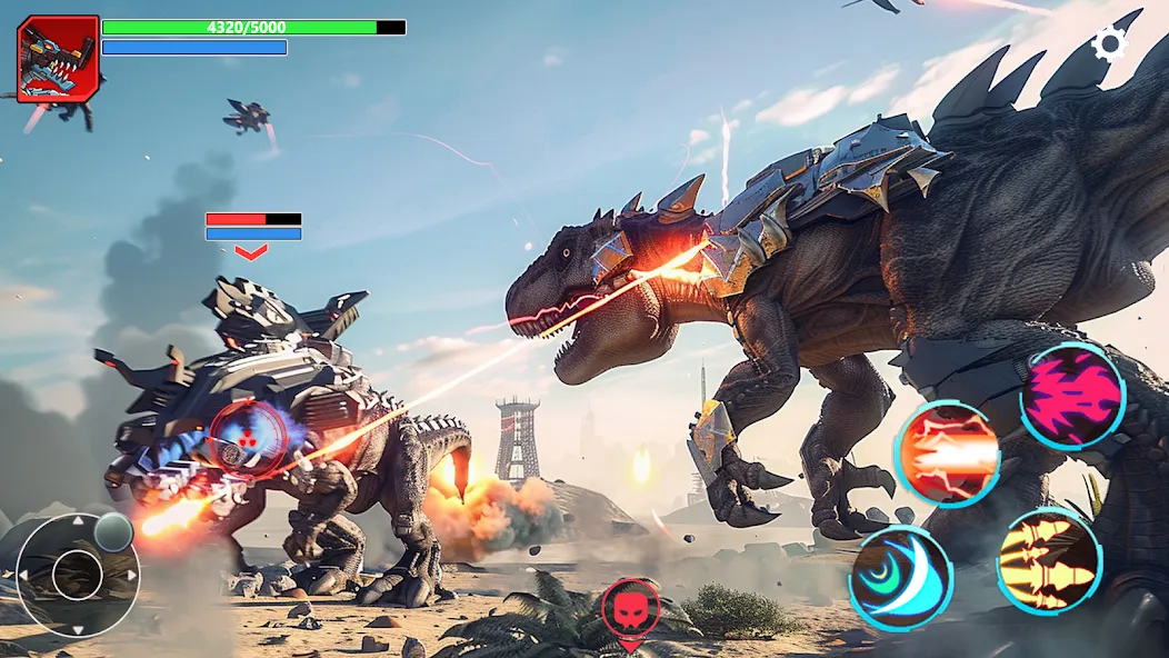 Mech War: Jurassic Dinosaur (Мех Батл)  [МОД Много денег] Screenshot 3