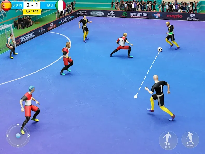 Indoor Futsal: Football Games (Индор Футзал)  [МОД Много денег] Screenshot 5