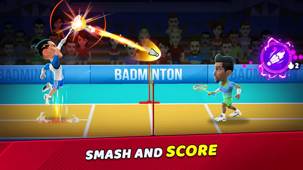 Badminton Clash 3D (Бадминтон Клаш 3D)  [МОД Много денег] Screenshot 1