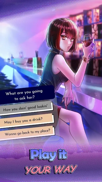 HaremKing - Waifu Dating Sim (ХаремКинг)  [МОД Unlocked] Screenshot 1