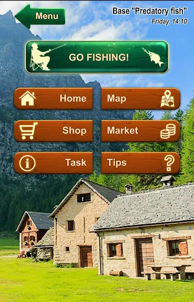 Fishing Baron - fishing game  [МОД Все открыто] Screenshot 1