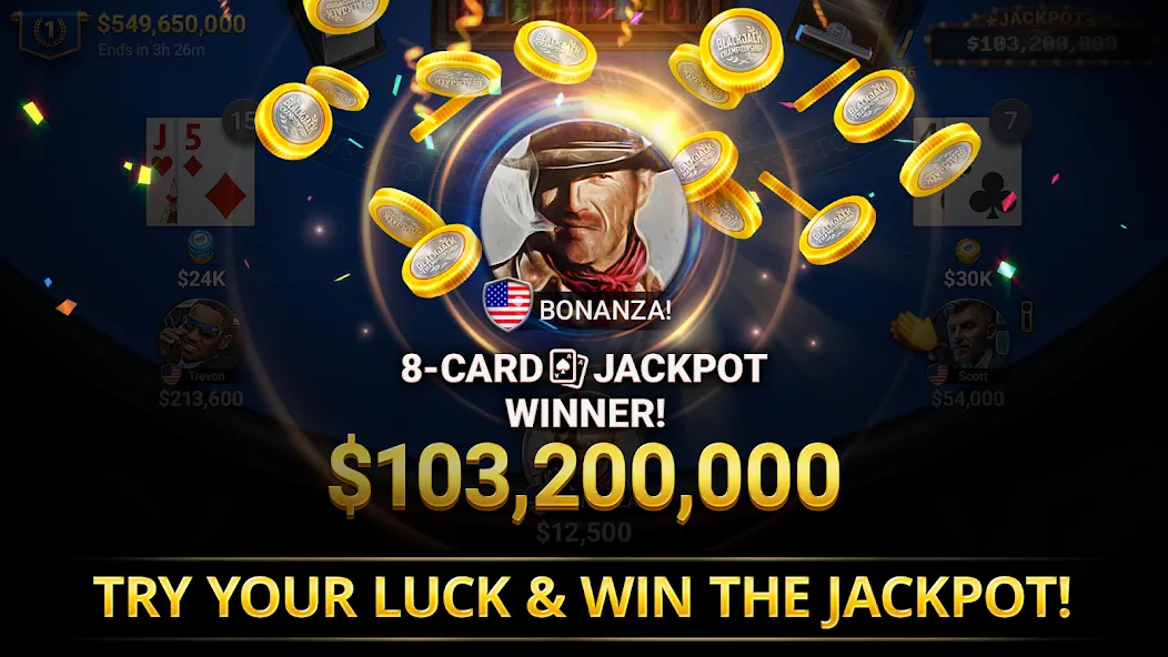 Blackjack Championship (Блэкджек Чемпионат)  [МОД Много монет] Screenshot 4