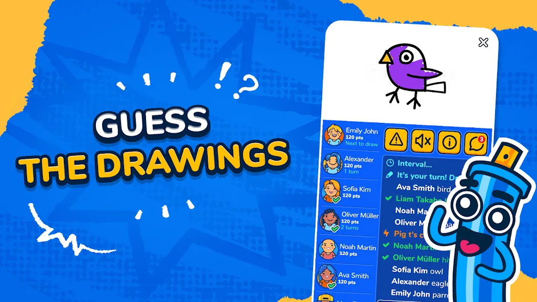 Gartic.io - Draw, Guess, WIN  [МОД Меню] Screenshot 1