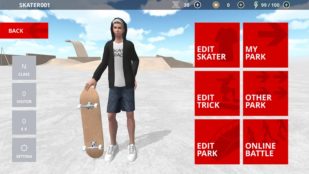 Skate Space (Скейт Спейс)  [МОД Menu] Screenshot 5