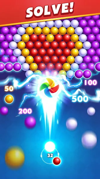 Bubble Shooter Royal Pop  [МОД Бесконечные монеты] Screenshot 4