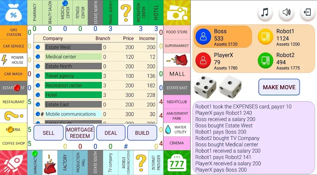 Monopolist Business Dice Board  [МОД Menu] Screenshot 1