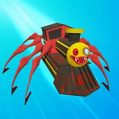 Скачать взломанную Merge Spider Train  [МОД Unlimited Money] - последняя версия apk на Андроид