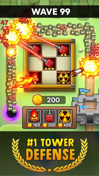 Merge Clash: Tower Defense TD (Мердж Клаш)  [МОД Все открыто] Screenshot 2