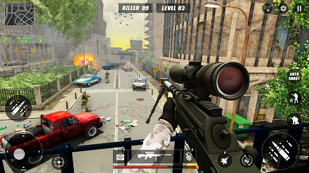 Code of Sniper 3D Gun Shooting  [МОД Menu] Screenshot 4