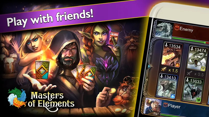 Masters of Elements－Online CCG  [МОД Много денег] Screenshot 4