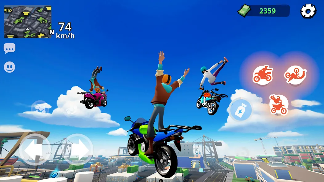 Moto City: Mad Bike Delivery (Мото Сити)  [МОД Много денег] Screenshot 5