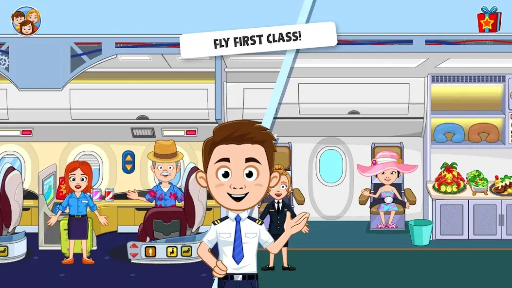 My Town Airport games for kids (Май Таун)  [МОД Бесконечные монеты] Screenshot 2