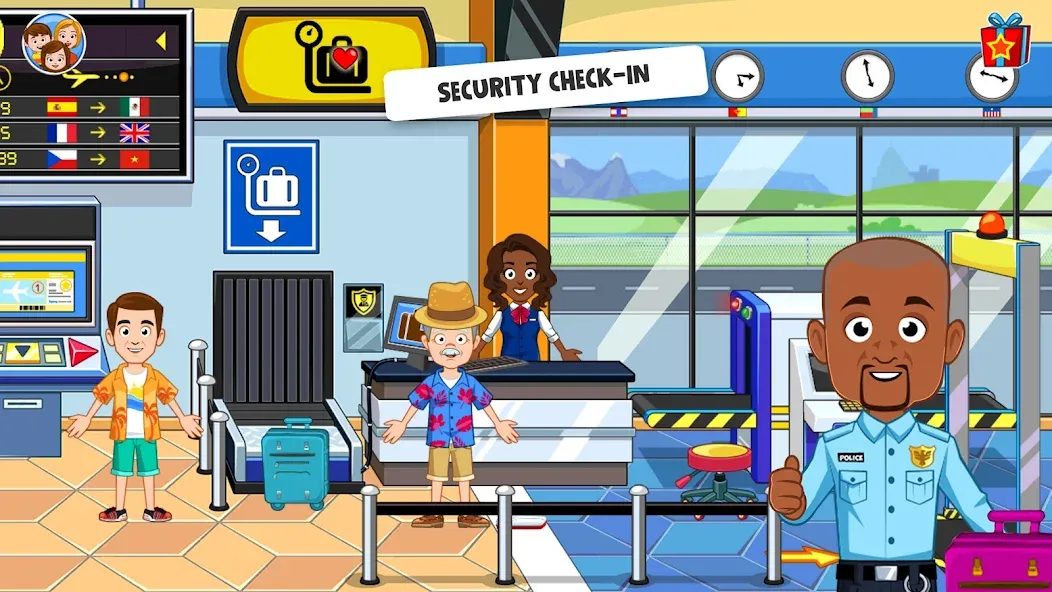 My Town Airport games for kids (Май Таун)  [МОД Бесконечные монеты] Screenshot 3