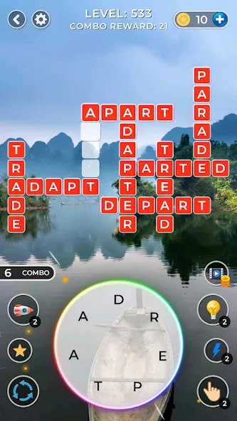 WOW4:Word Connect Offline Word (ВАУ 4)  [МОД Menu] Screenshot 4