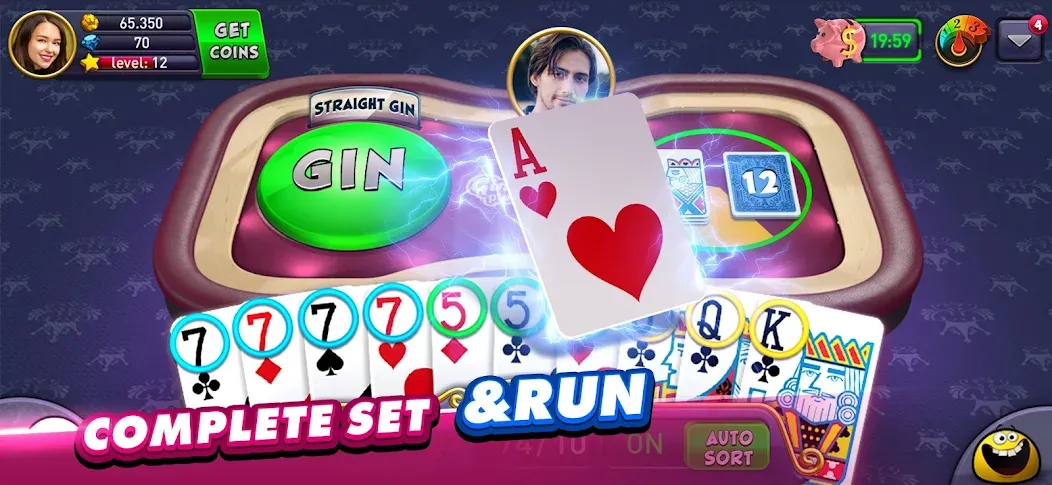 Gin Rummy Plus: Fun Card Game (Джин Рамми Плюс)  [МОД Unlocked] Screenshot 4