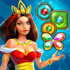 Скачать взломанную Lost Jewels - Match 3 Puzzle (Лост Джуэлс)  [МОД Меню] - полная версия apk на Андроид