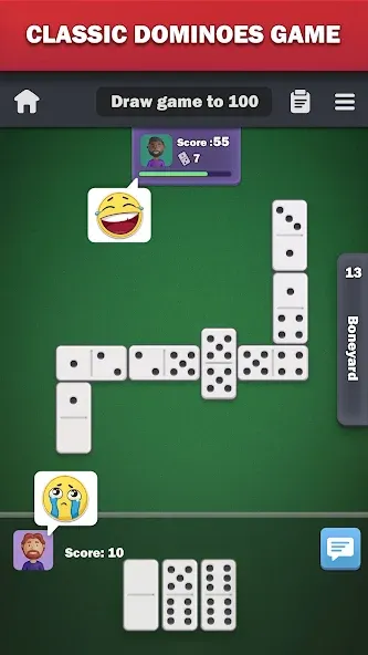 Dominoes online - play Domino!  [МОД Много монет] Screenshot 1