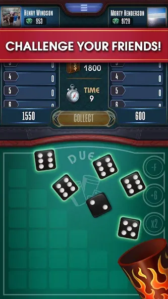 Farkle online 10000 Dice Game  [МОД Меню] Screenshot 3