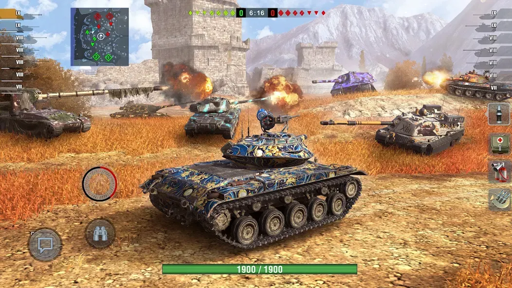 World of Tanks Blitz (Ворлд оф Танкс Блиц ПВП)  [МОД Menu] Screenshot 4