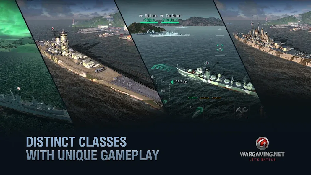 World of Warships Blitz War (Ворлд оф Варшипс Блиц Вар)  [МОД Unlocked] Screenshot 3