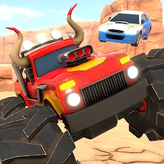 Взломанная Crash Drive 3: Car Stunting (Крэш Драйв 3)  [МОД Много монет] - полная версия apk на Андроид