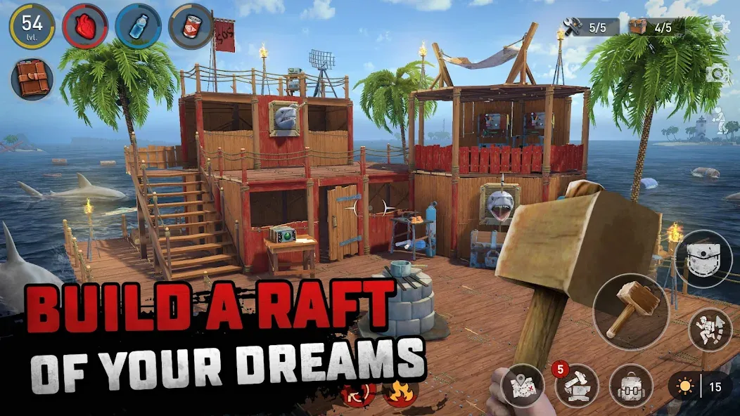 Raft® Survival - Ocean Nomad (Рафт)  [МОД Все открыто] Screenshot 5