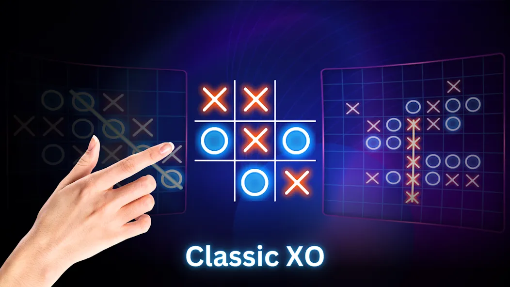 Tic Tac Toe 2 Player: XO Game (Тик Так Тоу 2 игрока)  [МОД Menu] Screenshot 2