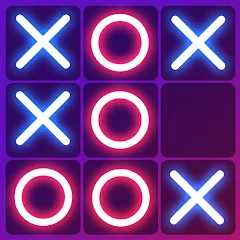 Скачать взломанную Tic Tac Toe 2 Player: XO Game (Тик Так Тоу 2 игрока)  [МОД Menu] - полная версия apk на Андроид