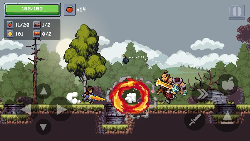 Apple Knight 2: Action Game (Эппл Найт)  [МОД Бесконечные монеты] Screenshot 5