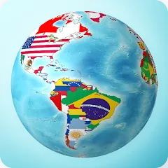 Взломанная Flags On the Globe