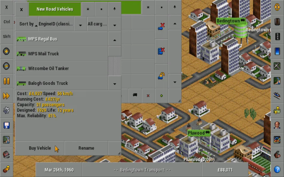 OpenTTD (Открой ТТД)  [МОД Много монет] Screenshot 2