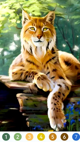 Animal Paint by Number Game (Анимал Пэйнт бай Намбер Гэйм)  [МОД Много монет] Screenshot 2